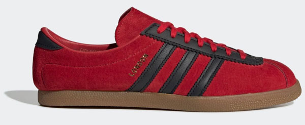 adidas london red and black