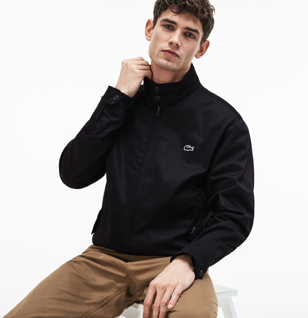 mens lacoste harrington jacket