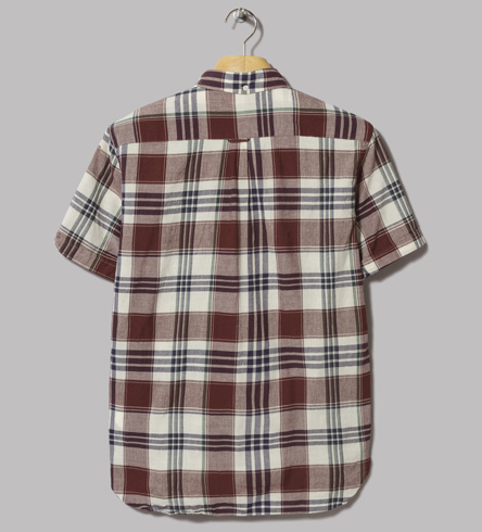Indian madras popover shirt by Beams Plus
