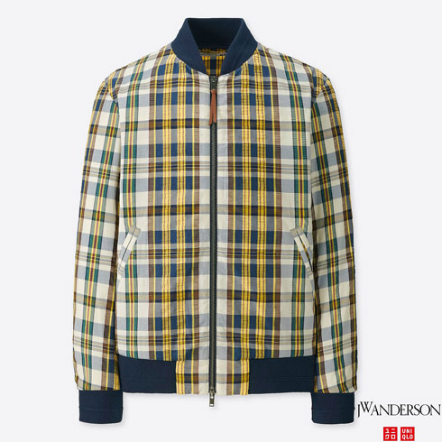 Uniqlo x J.W. Anderson seersucker bomber jacket