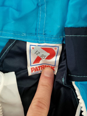 eBay watch: Unworn 1980s Patrick cagoule in blue