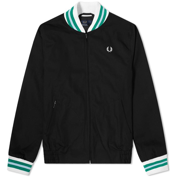 Fred Perry Tennis bomber jacket in black