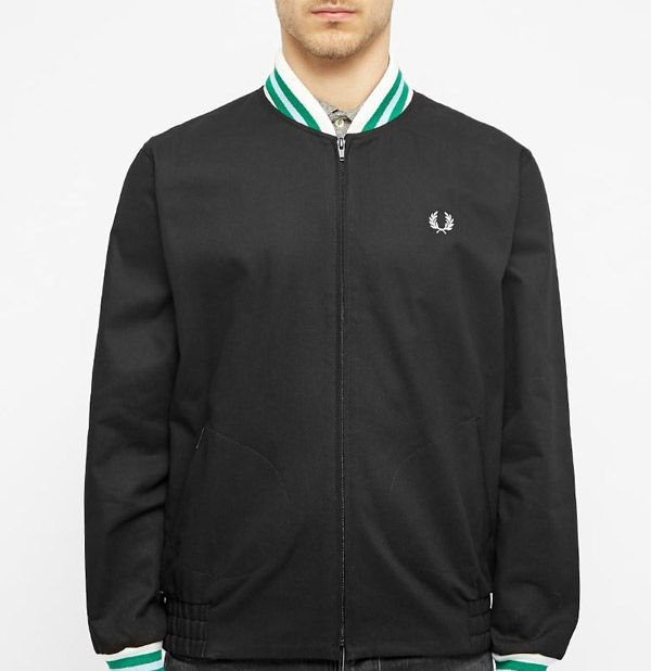Fred Perry Tennis bomber jacket in black