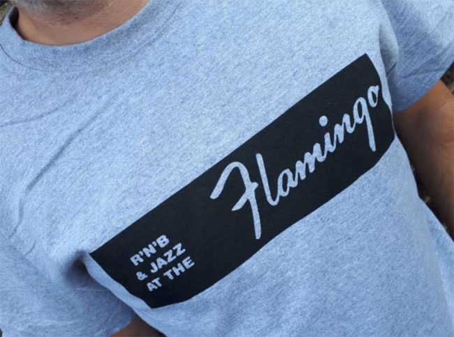 Limited edition Flamingo Club t-shirt by Gama Clothing