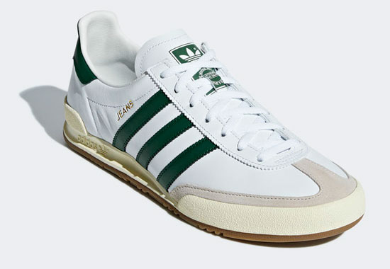 adidas jeans leather trainers