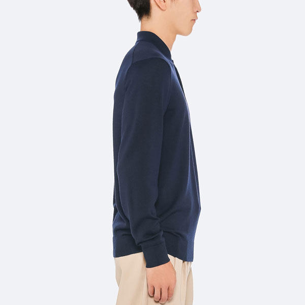 Uniqlo extra fine long-sleeve merino polo shirts