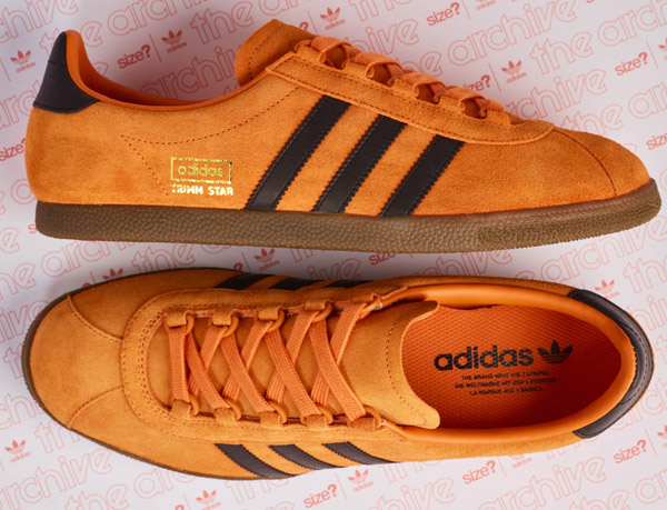 Size? debuts Adidas Trimm Star trainers in a pumpkin finish