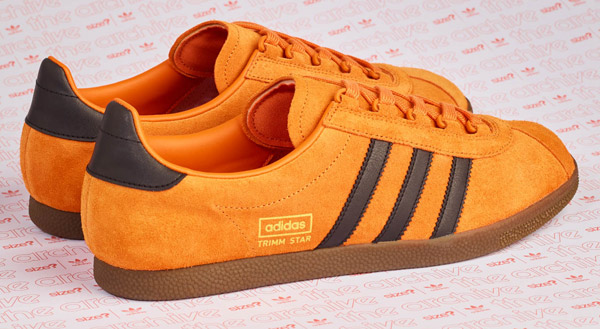 Size? debuts Adidas Trimm Star trainers in a pumpkin finish