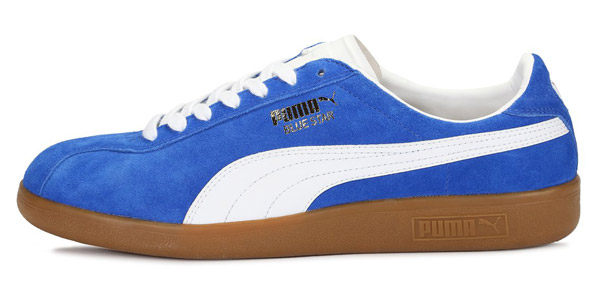 puma blue trainers