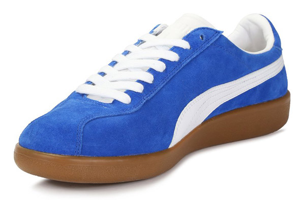 puma blue trainers