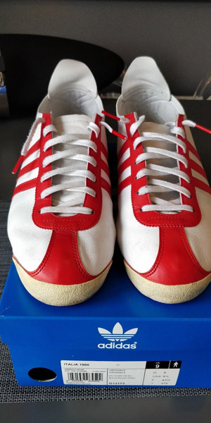 Ebay spotting: Adidas Italia 1960 trainers in white and red