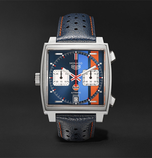 Steve McQueen style: Tag Heuer Monaco Gulf Edition watch