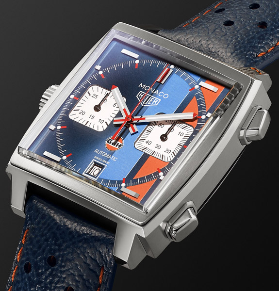 Steve McQueen style: Tag Heuer Monaco Gulf Edition watch