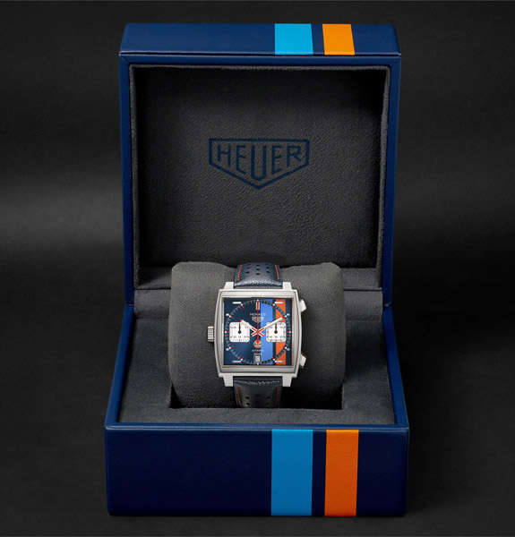 Steve McQueen style: Tag Heuer Monaco Gulf Edition watch