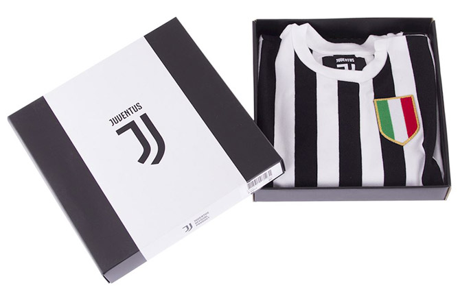 Juventus Retro Collection of football shirts and tops by COPA