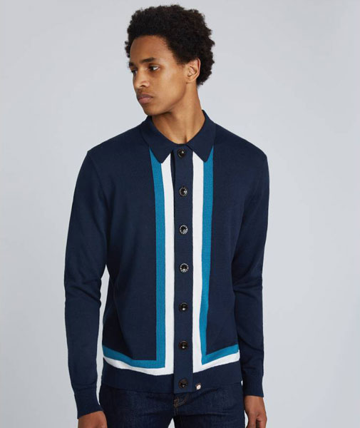 Sale watch: 1960s-style Contrast Panel Knitted Shirts at Pretty Green