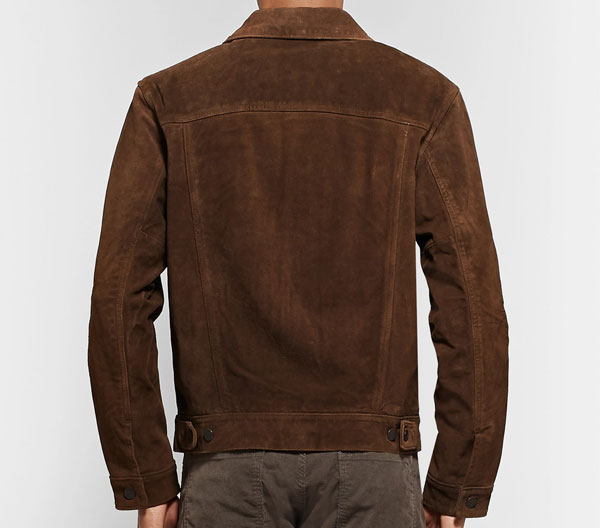 ralph lauren suede trucker jacket