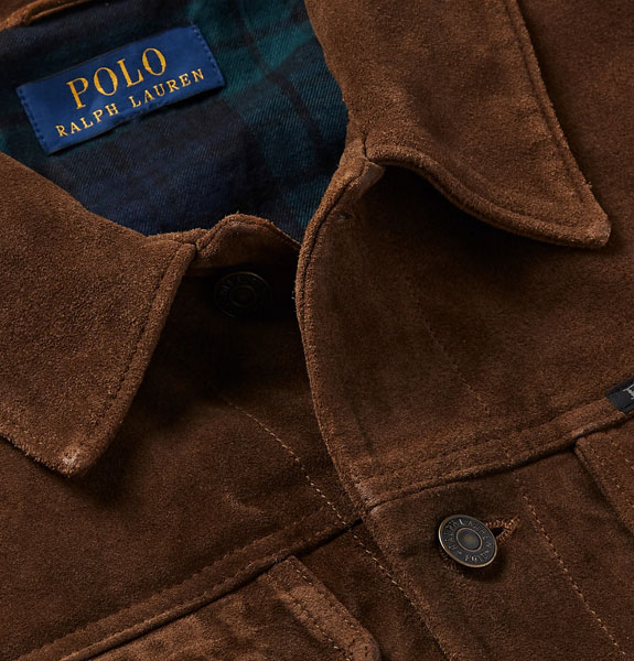 polo ralph lauren suede jacket