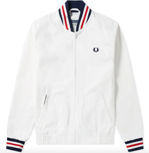 Fred Perry Original Tennis Bomber Jacket returns in white