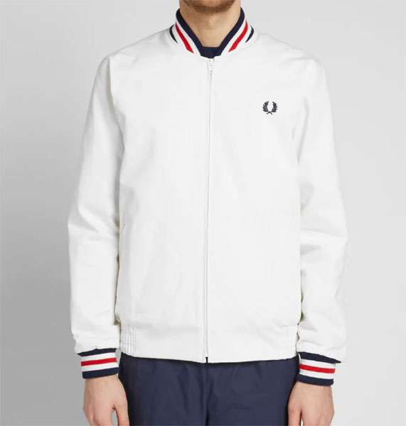 Fred Perry Original Tennis Bomber Jacket returns in white