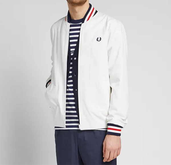 Fred Perry Original Tennis Bomber Jacket returns in white