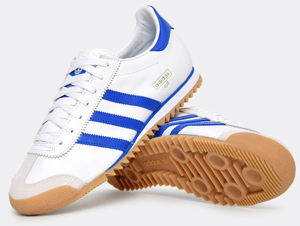 adidas rom blue stripes