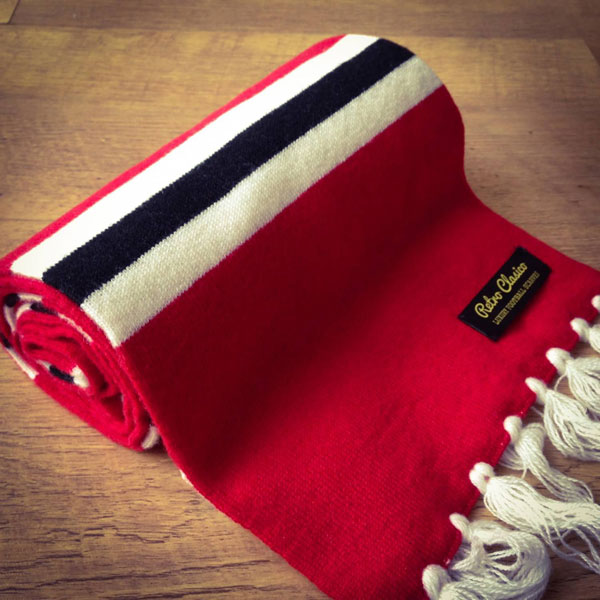 Retro Clasico merino wool football scarves