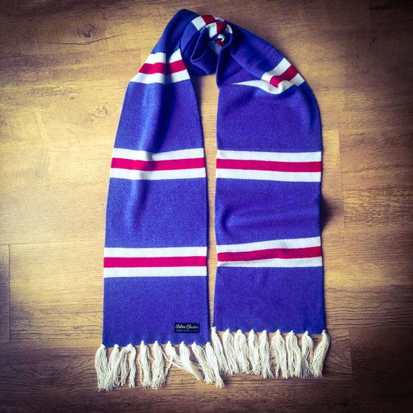 Retro Clasico merino wool football scarves