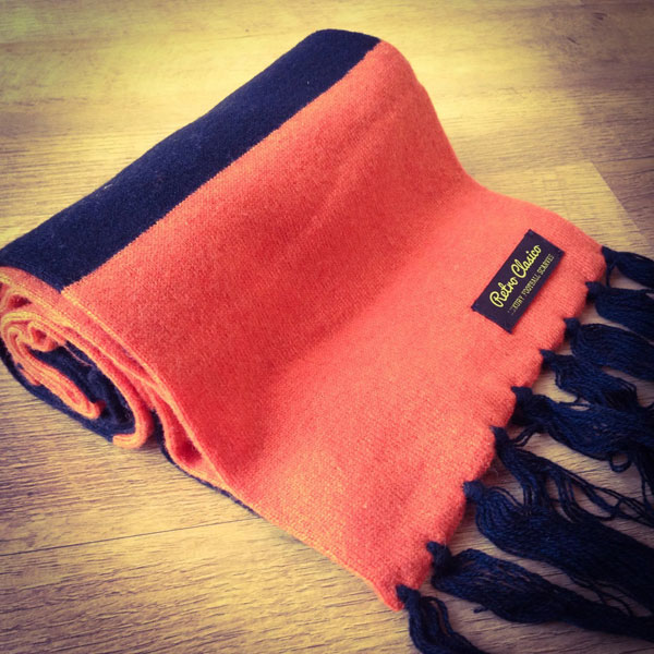 Retro Clasico merino wool football scarves