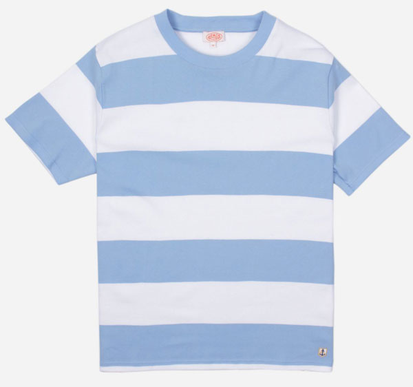 Go heritage with the Armor-Lux bold stripe t-shirts