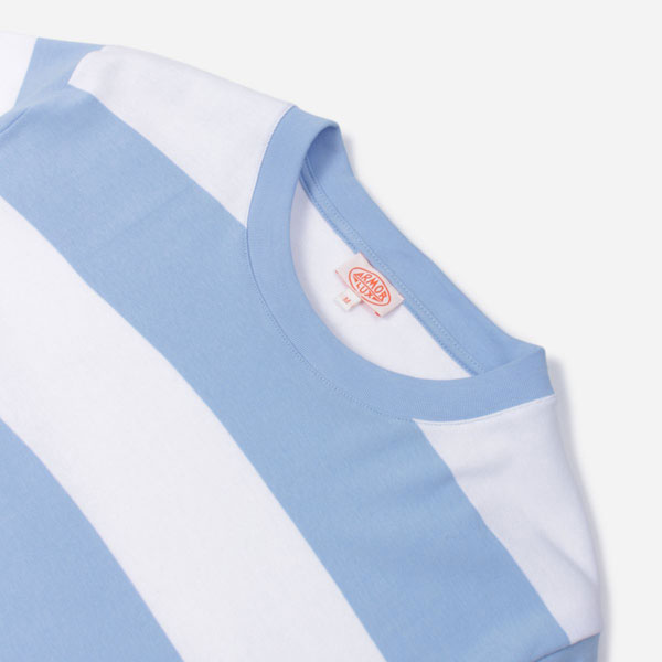 Go heritage with the Armor-Lux bold stripe t-shirts