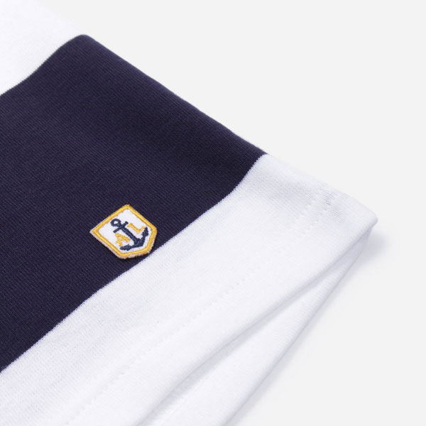 Go heritage with the Armor-Lux bold stripe t-shirts