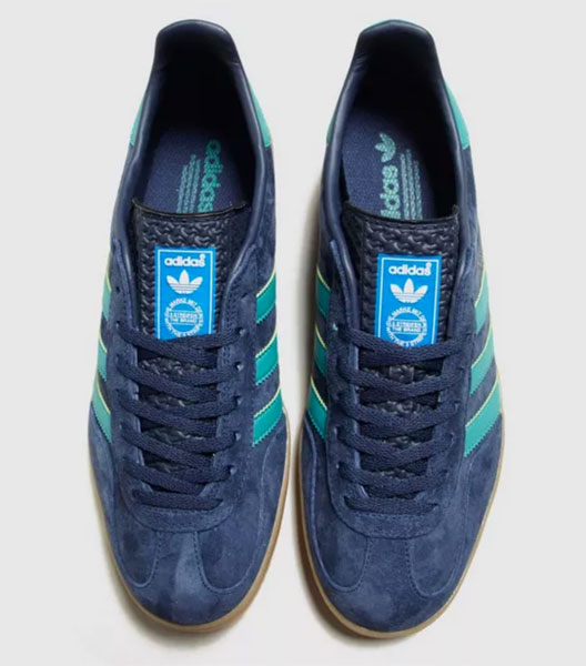 Adidas Gazelle Indoor trainers reissue in blue