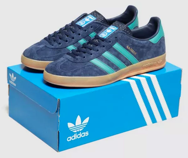 Adidas Gazelle Indoor trainers reissue in blue