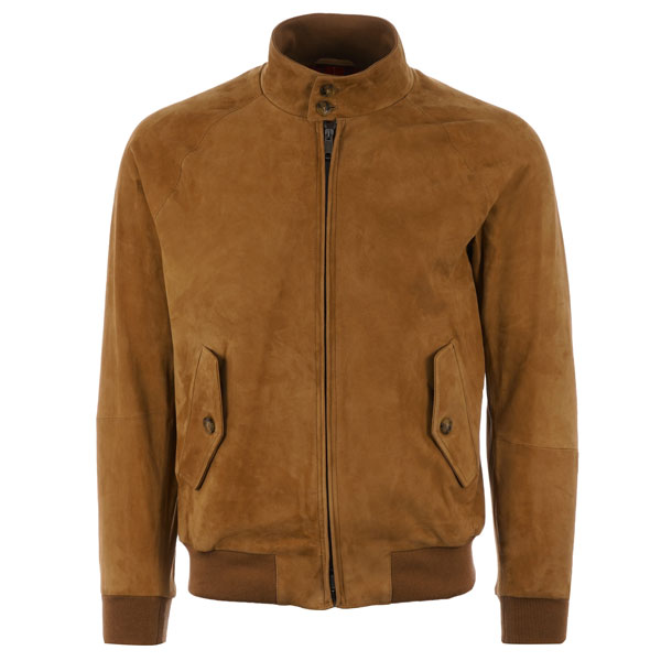 Baracuta G9 suede harrington jacket