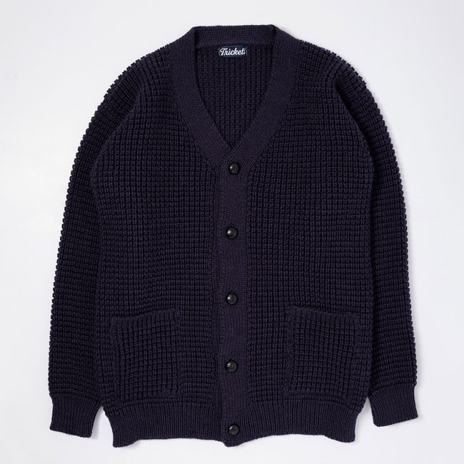 1960s classic: Waffle Cardigan by Trickett - His Knibs