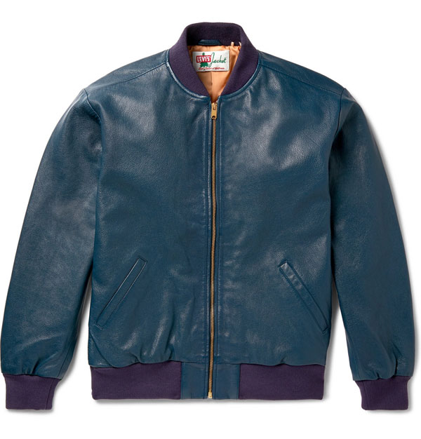 1950s-style leather bomber jacket by Levi’s Vintage Clothing