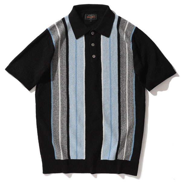 Beams Plus 1960s-style knitted polo shirt - His Knibs
