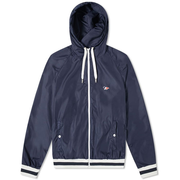 Maison kitsune hooded windbreaker outlet