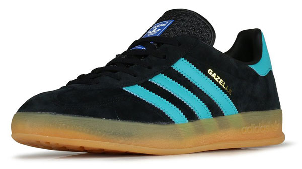 New suede reissues of the Adidas Gazelle Indoor trainers