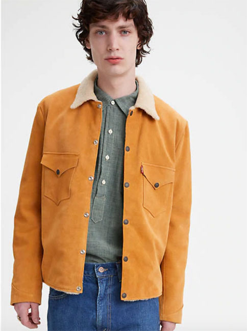 Levi's Vintage suede sherpa jacket - His Knibs