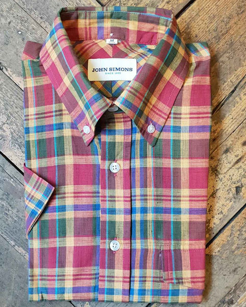 Madras shirts clearance at John Simons