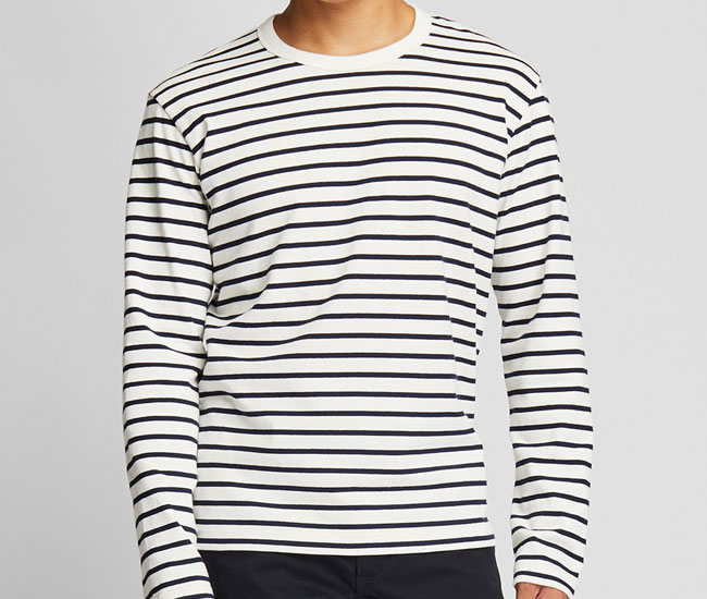 Budget Breton-style tops at Uniqlo