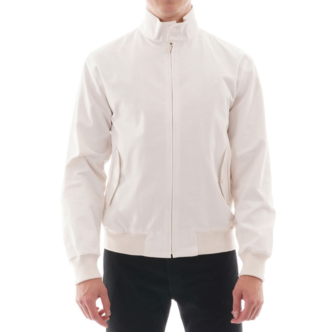 Fred Perry Reissues Harrington Jacket in white