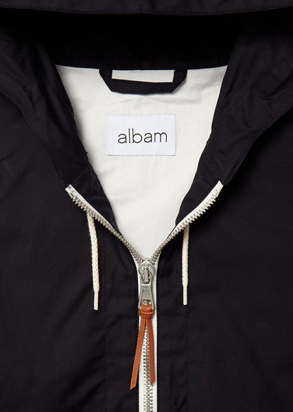 Classic rainwear: Johnston anorak by Albam