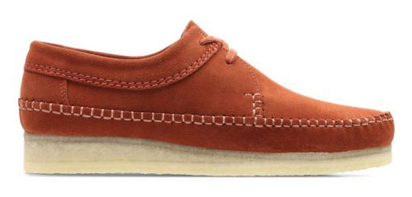 Bargain spotting: Clarks Weaver shoes in brick suede