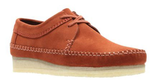 Bargain spotting: Clarks Weaver shoes in brick suede
