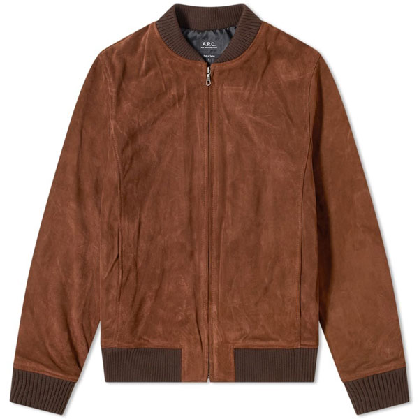 A.P.C. suede bomber jacket