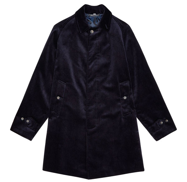 John Simons Made In England cord overcoats