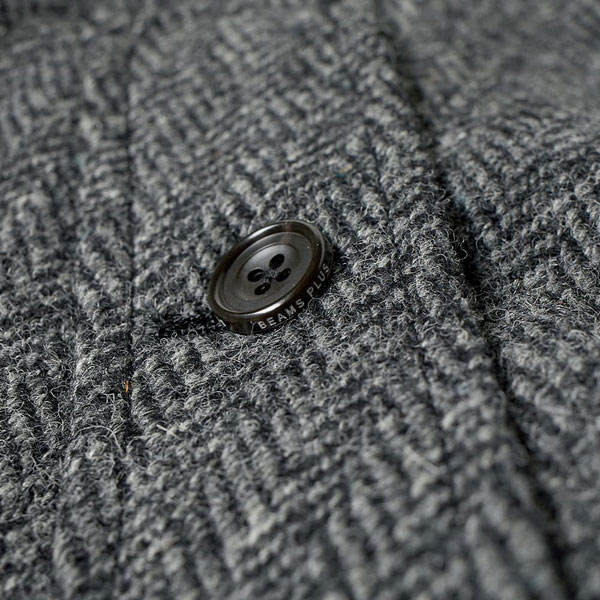 Beams Plus Harris Tweed wool overcoats